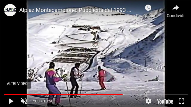 Oggi è venerdì ed allora? Youtube - 1993, Alpiaz Montecampione: Pubblicità della durata di 10 minuti