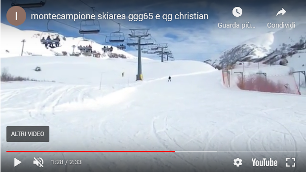 Oggi è venerdì ed allora? Youtube - Montecampione skiarea ggg65 e qg christian