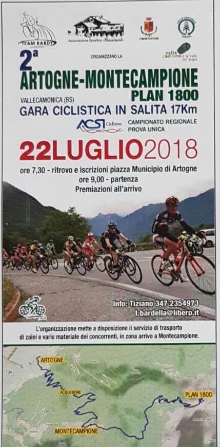Gara Ciclistica in salita: 2a Artogne - Plan di Montecampione - I ♥  MONTECAMPIONE
