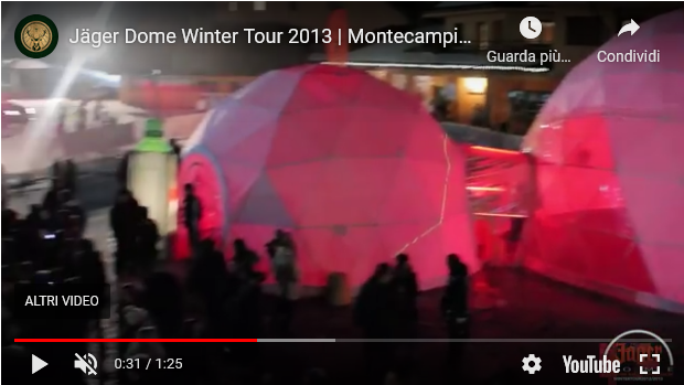 Oggi è venerdì ed allora? Youtube – 2012, Jäger Dome Winter Tour | Montecampione
