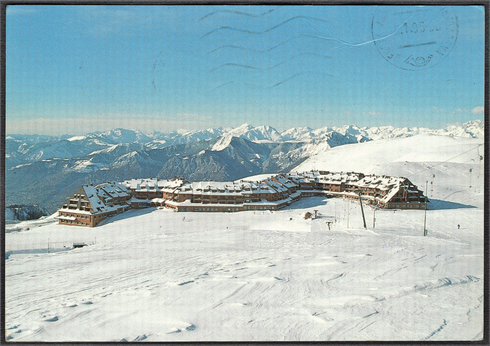 La cartolina del martedì… Montecampione Vallecamonica (BS) - 1200/2200 m.s.m.Il Plan e l'Hotel "Le Baite" ED. FOTO FREE - Alpiaz Montecampione 1992
