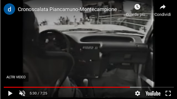 Oggi è venerdì ed allora? Youtube – Cronoscalata Piancamuno-Montecampione anni 90 Cameracar