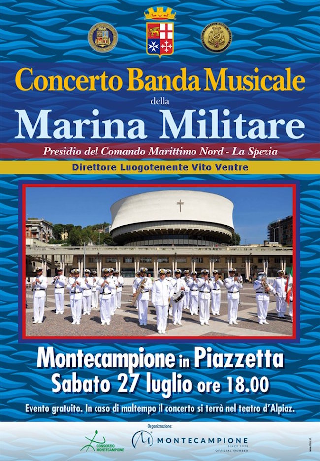 La Voce del Marinaio - 27.7.2019, a Montecampione concerto della Banda Militare del Presidio Comando Marittimo Nord Marina Militare