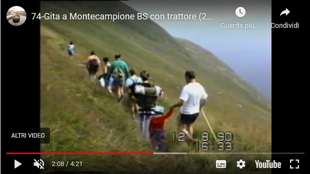 Oggi è venerdì ed allora? Youtube - 1990, Gita a Montecampione BS con trattore (2)