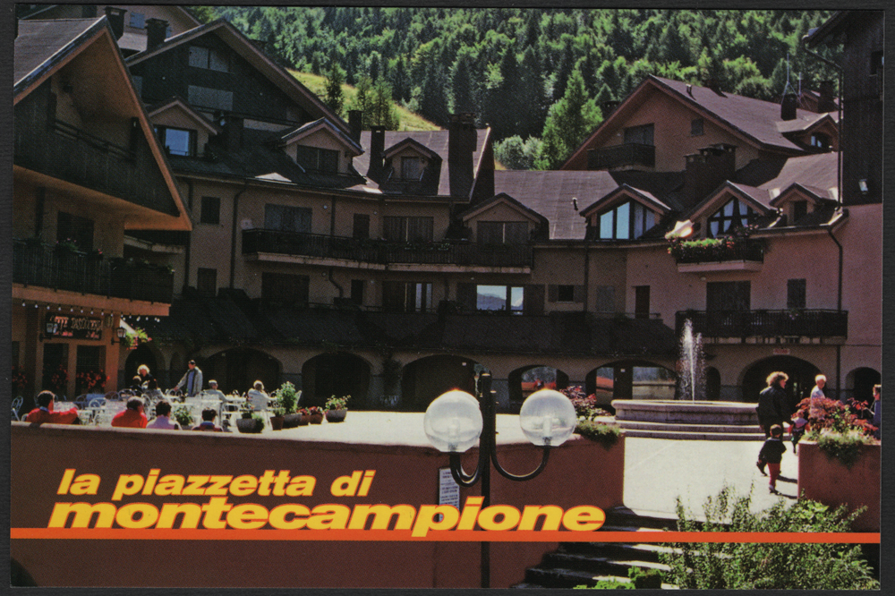 La cartolina del martedì... la piazzetta di montecampione MONTECAMPIONE 1200 (Brescia) La piazzetta edita Da ARRIGONI: Monte Campione/Brescia