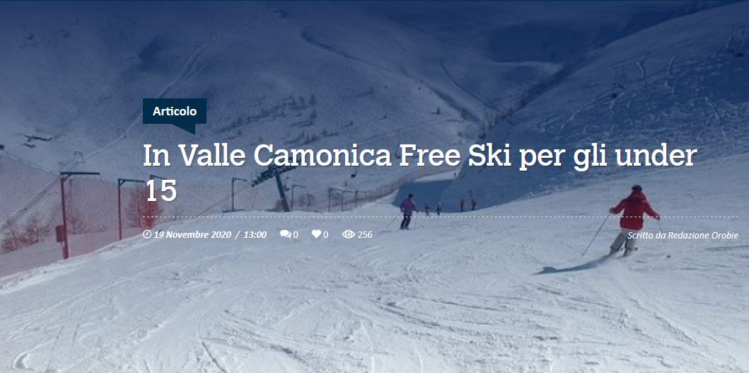 Orobie.it - In Valle Camonica Free Ski per gli under 15