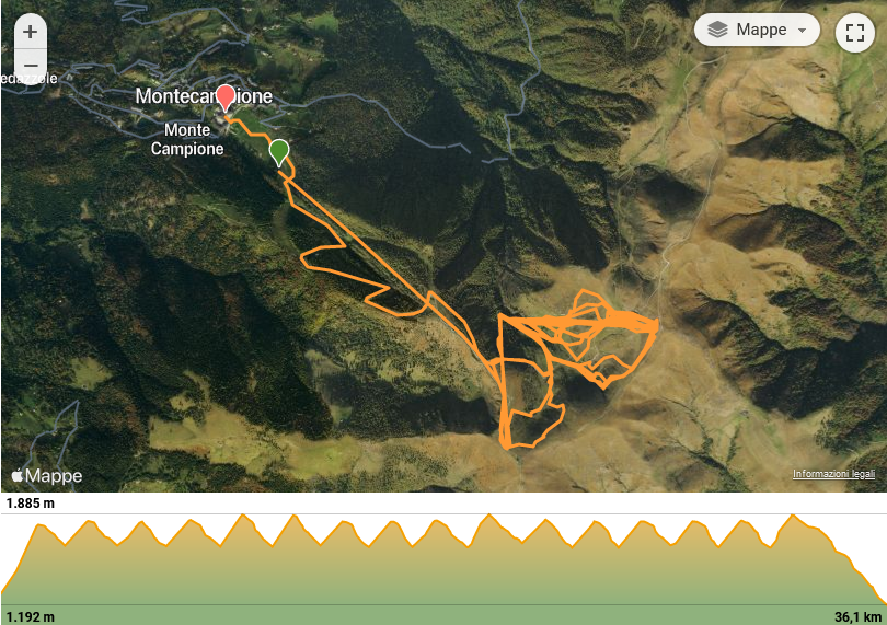 Che bello “smanettare” su Google di giovedì! – 2014, Wikiloc, Percorso di Sci Alpino: Montecampione di lunedi