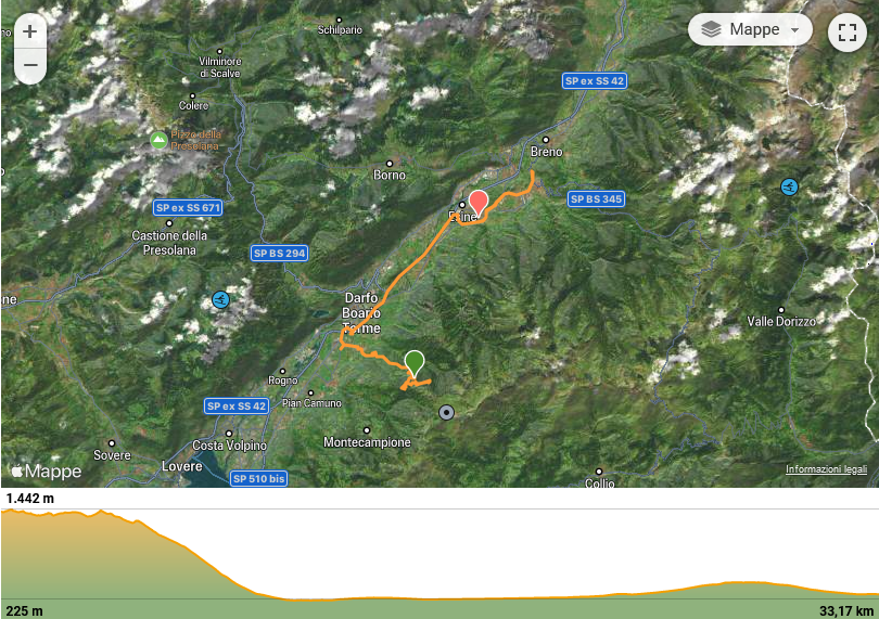 Wikiloc - Percorso di Escursionismo di Francesco Gelfi: Bassinale - Librini