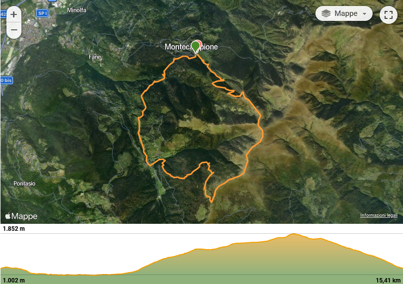 Wikiloc - Percorso di Escursionismo di Marcopedroli: Montecampione