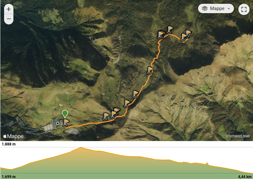 Wikiloc - Percorso di Escursionismo di Claudia Linoz: Montecampione Le Baite 1800 - Rifugio Rosello