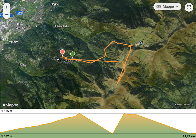 Wikiloc - Percorso di Mountain Bike di sergio pirovano: Montecampione - Monte Campione