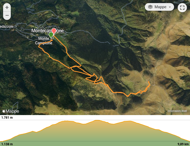 Wikiloc – Percorso di Sci Alpinismo di umbesachi.f: Montecampione