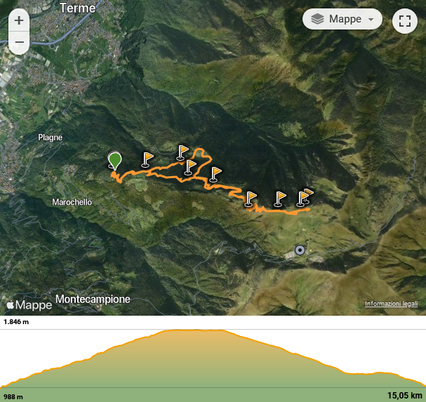Wikiloc - Percorso di Escursionismo di thegualt: Albere Piazze Artogne > Rifugio Cimosco