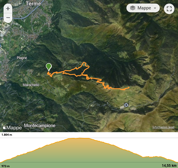 Wikiloc - Percorso di Escursionismo di SILVER PES: Rifugio Alpini Monte Cimosco da Piazze