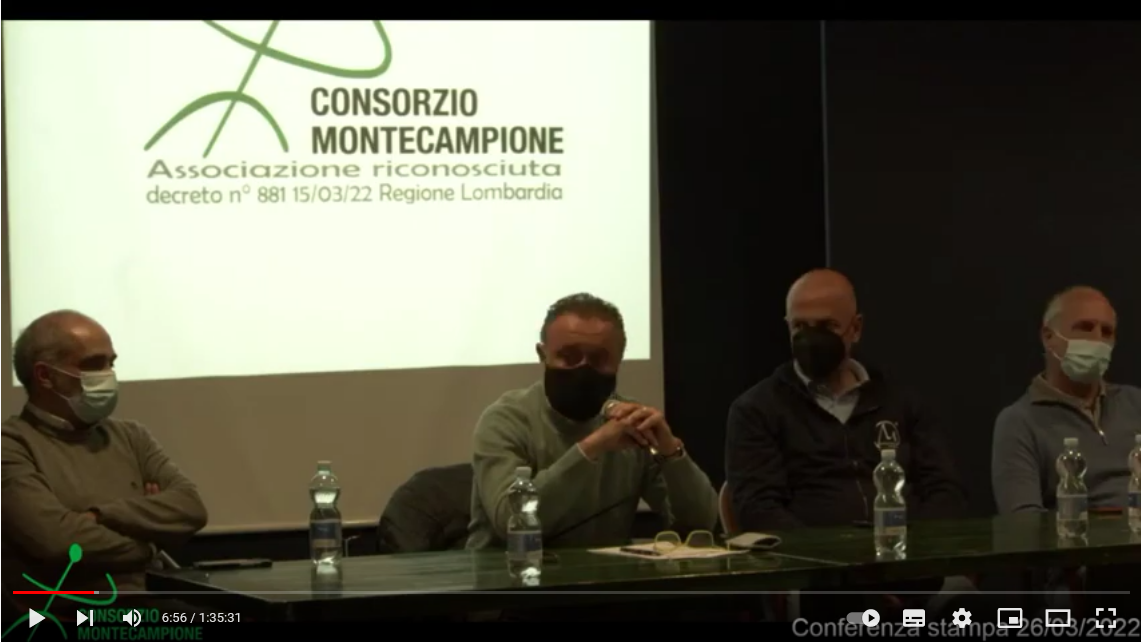 YouTube – Consorzio Montecampione: Riconoscimento giuridico del Consorzio Montecampione, conferenza stampa 26/03/2022